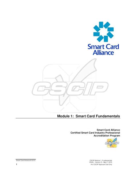 Module 1: Smart Card Fundamentals 